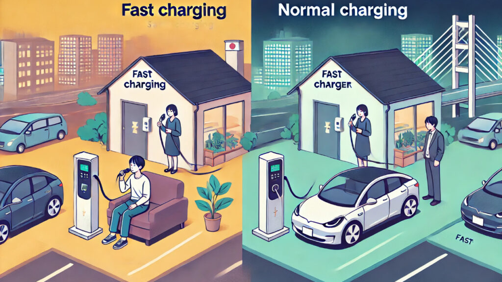 急速充電と普通充電で電気代はどう違うのか