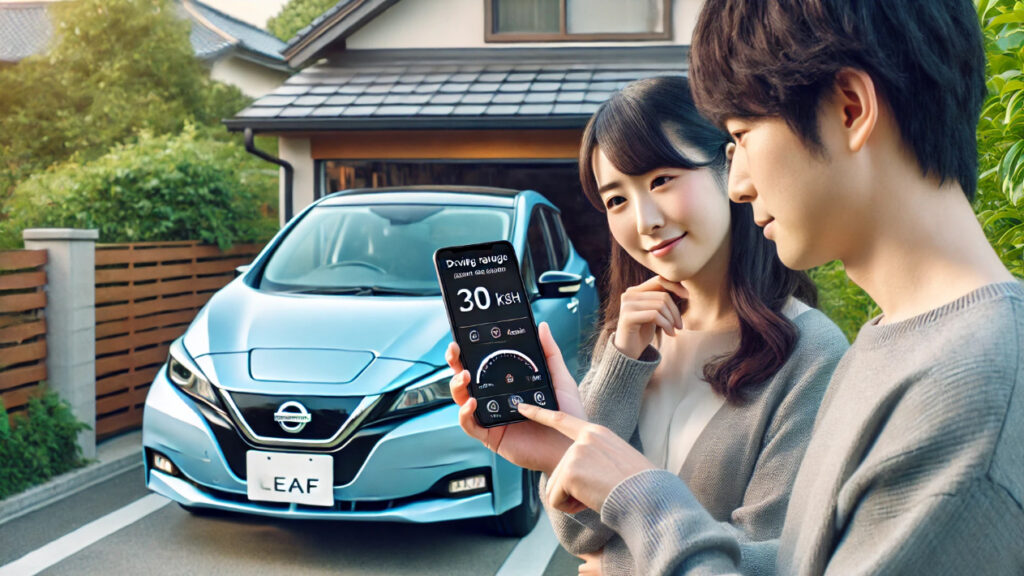 日産リーフ 40kwh 航続距離の目安