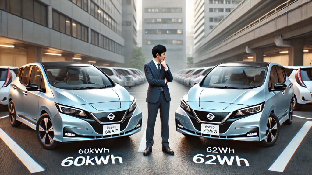 リーフ 62kWh 60kWh 違いを徹底比較