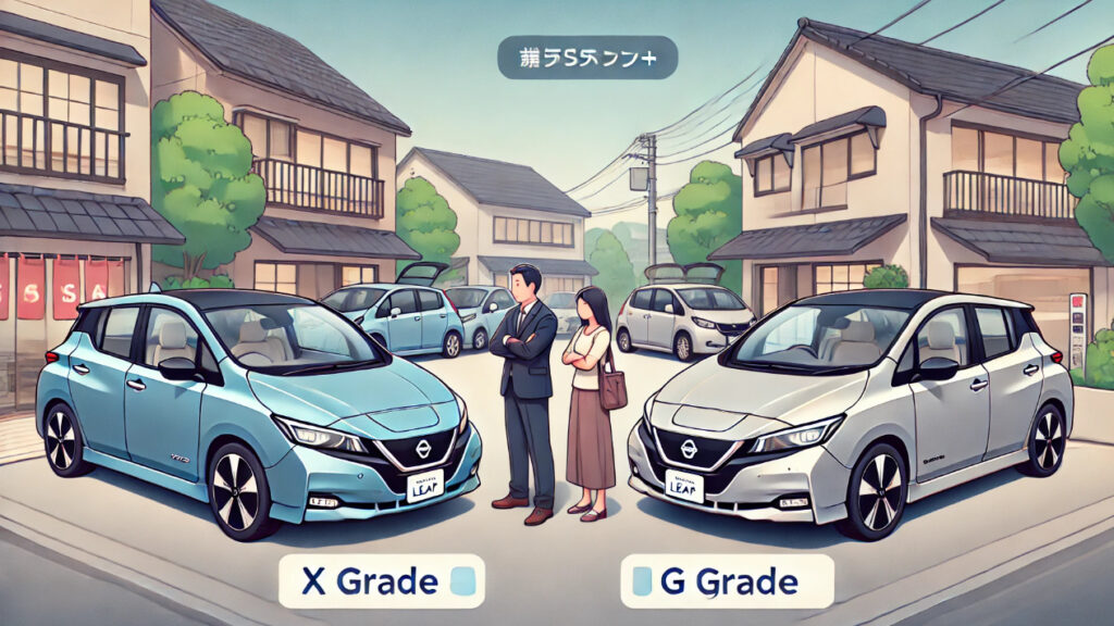 リーフe+ x g 違いをわかりやすく
