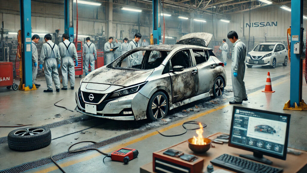 日産リーフ炎上事故の詳細分析