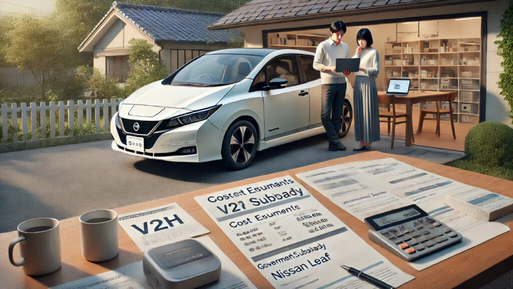 日産リーフ v2h 価格の相場