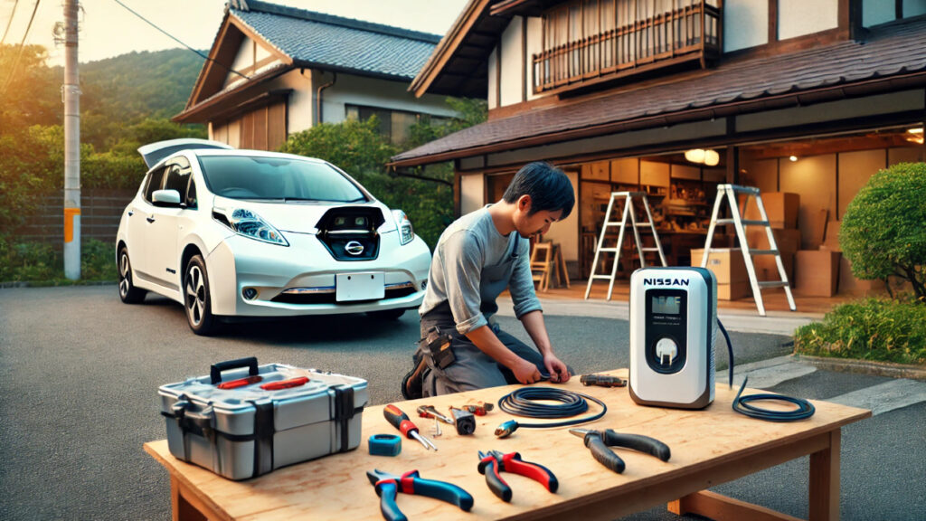 日産リーフ 充電 自宅での準備