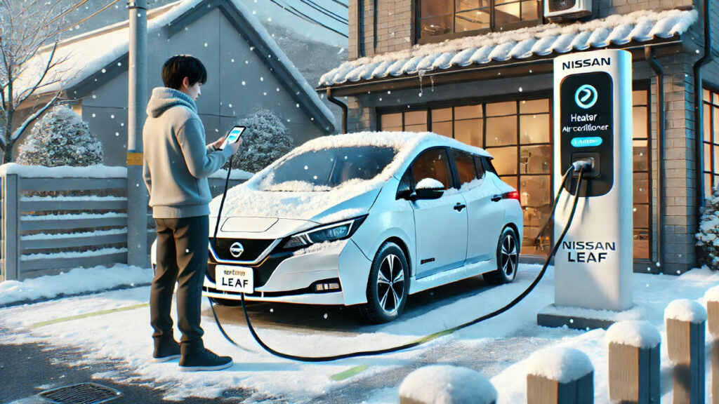 リーフ 充電中 エアコン使える？
