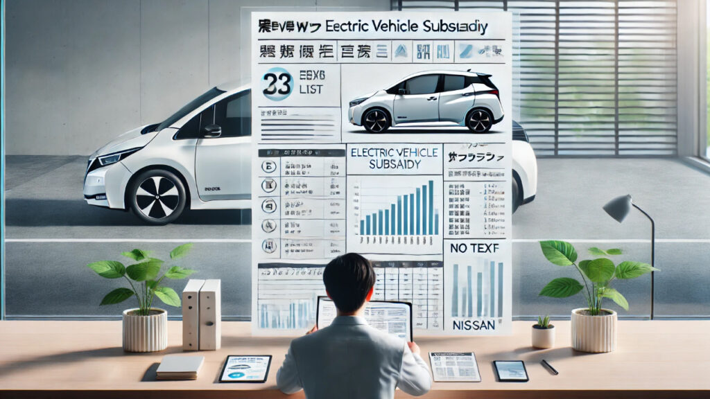 電気自動車の補助金を一覧で確認