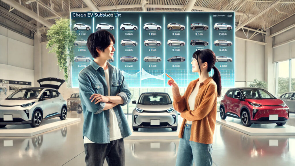 電気自動車 補助金 一覧を確認