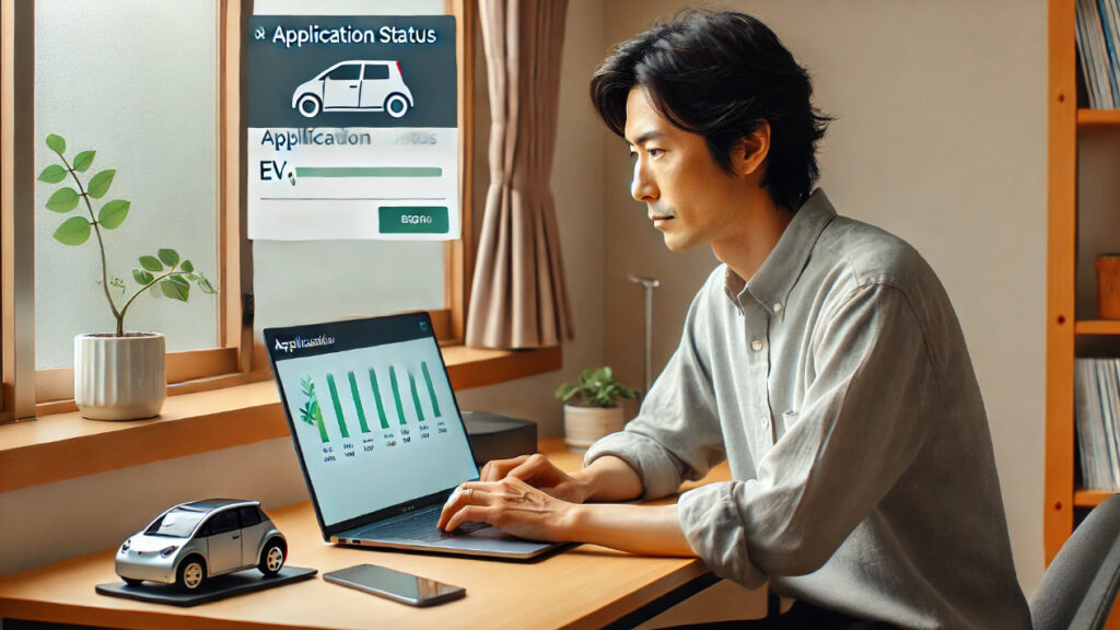 環境省 ev 補助金 申請状況の確認